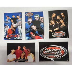 VTG 1999 Set of 5 Backstreet Boys Productions Stickers BSB Vending Machine